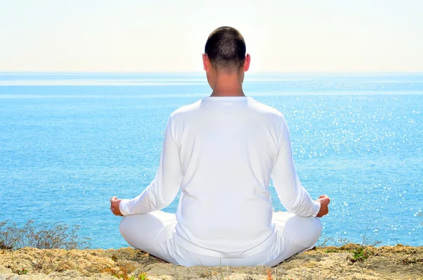 Yoga meditatie Stockafbeelding