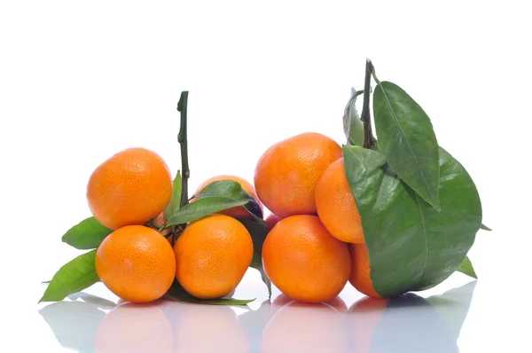Bunches of tangerines — Stock Photo, Image