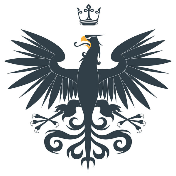 Black heraldic eagle