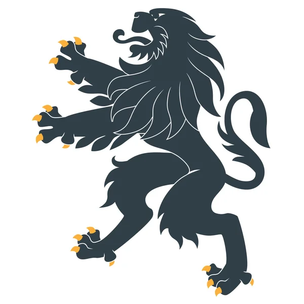 Állandó heraldikai oroszlán — Stock Vector