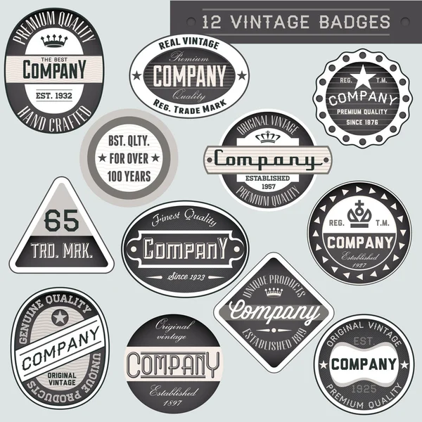 Vintage badges — Stockvector