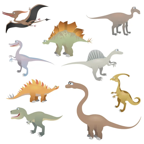 Sada dinosaurus — Stockový vektor