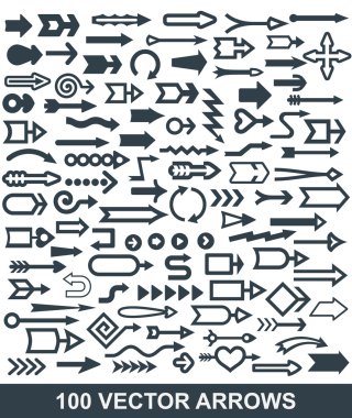 Arrows for web design clipart