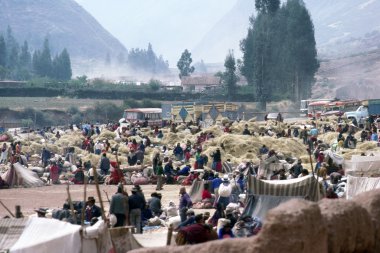 Market in Peru clipart