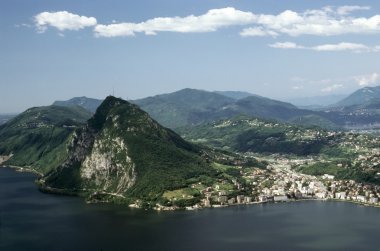 Lugano ile mt.salvator, İsviçre