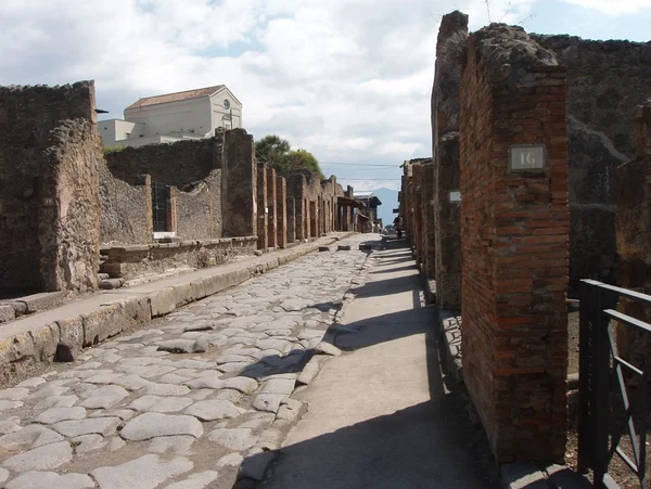 Οδός στην Πομπηία — Φωτογραφία Αρχείου