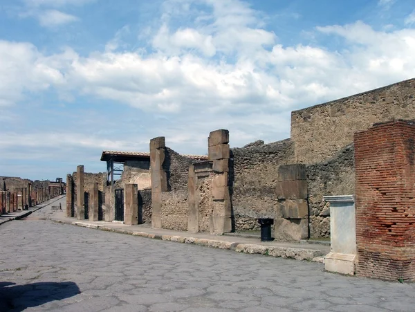 Rua em Pompeia — Fotografia de Stock