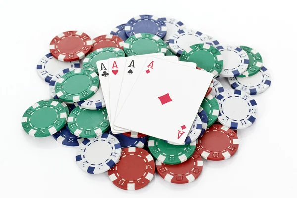Fichas de póker — Foto de Stock