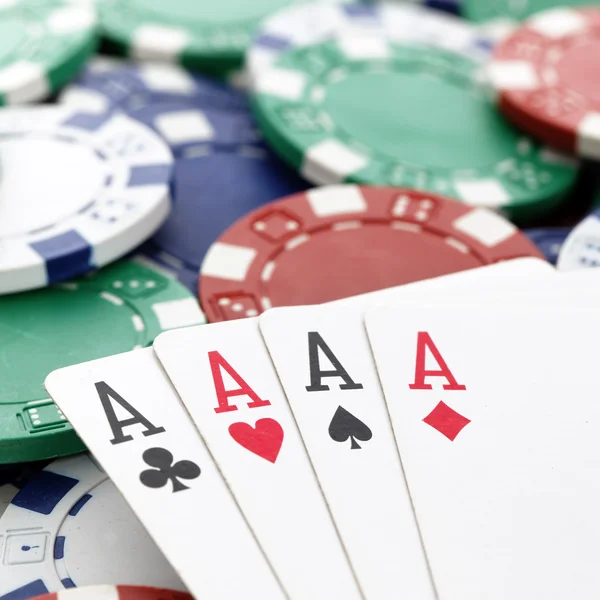 Покер квадратних — стокове фото