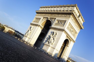 View of Arc the Triomphe clipart