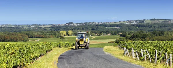 Panoramic tractor — Stock Photo, Image