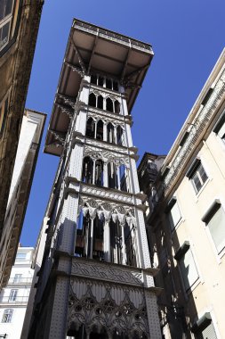 Famous Santa Justa Elevator clipart