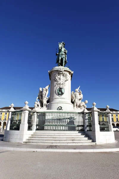 Statue of commerce square — Stock Photo, Image