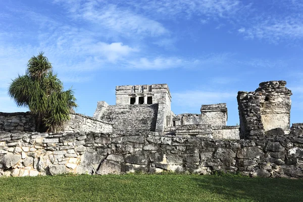 Vista das ruínas de Tulum — Fotografia de Stock