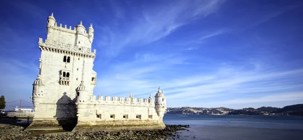 Panoramic view of the Tower of Belem — Stock Photo, Image