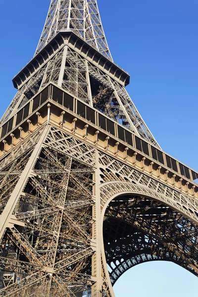 Part of famous Eiffel tower — Stock Photo, Image