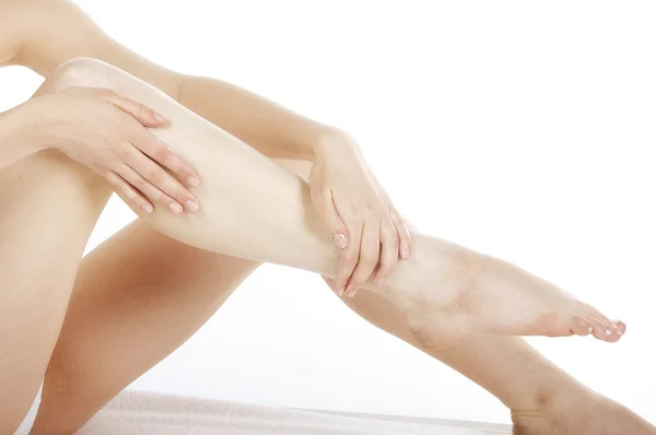 Massage van benen — Stockfoto