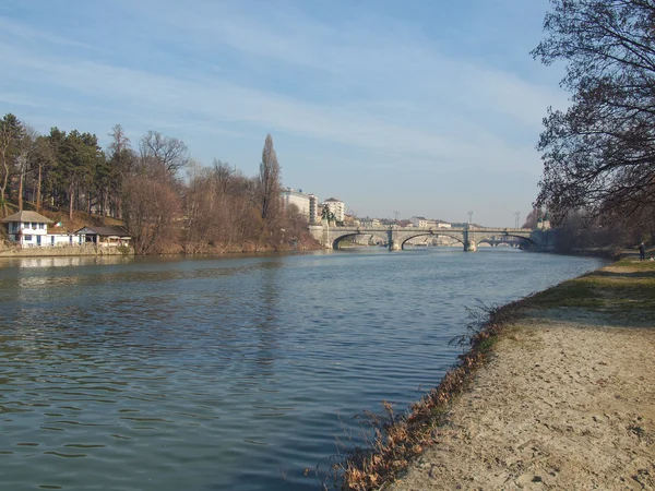 Floden po, turin, Italien — Stockfoto