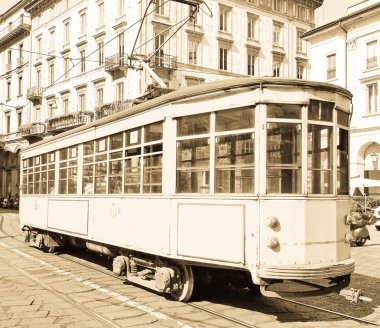 Vintage tramvay, milan