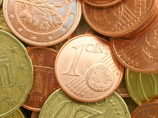 Euro coins background — Stock Photo, Image