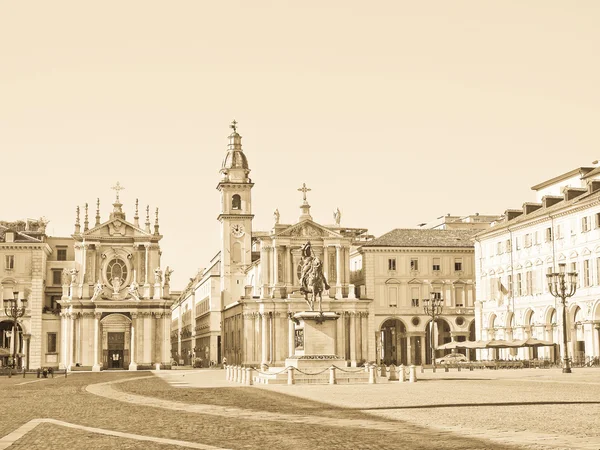 Piazza san carlo, Τορίνο — Φωτογραφία Αρχείου