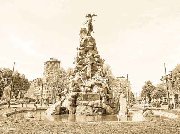 stock image Traforo del Frejus statue, Turin