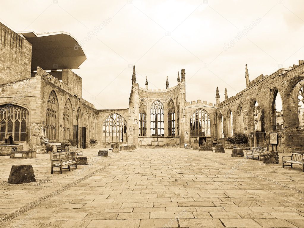 Coventry Cathedral ruins — Stock Photo © claudiodivizia #10377927