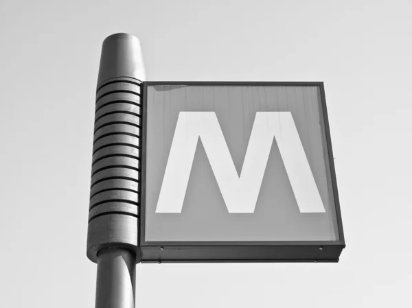 Signo del metro —  Fotos de Stock