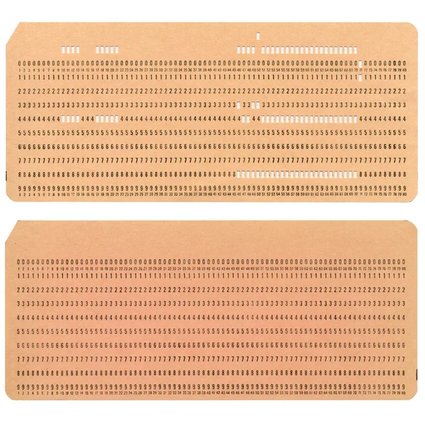 Stock image Punched card