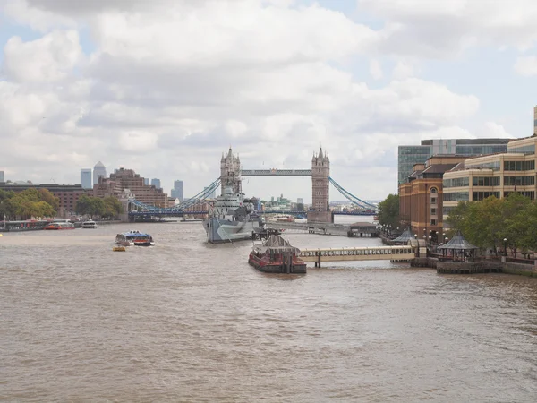 Río Támesis en Londres — Foto de Stock