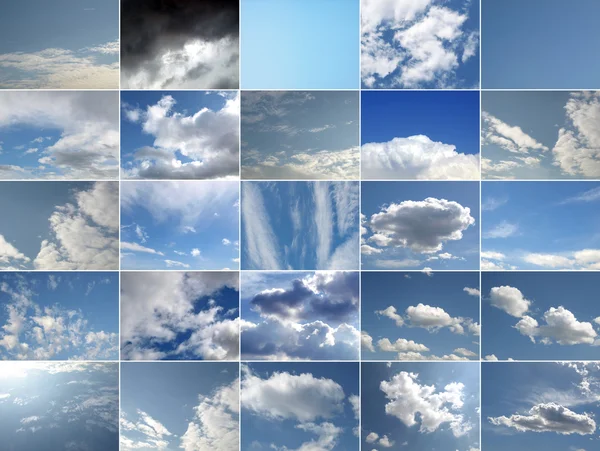 stock image Blue sky collage