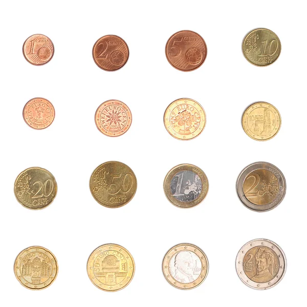 Euro mince - Rakousko — Stock fotografie