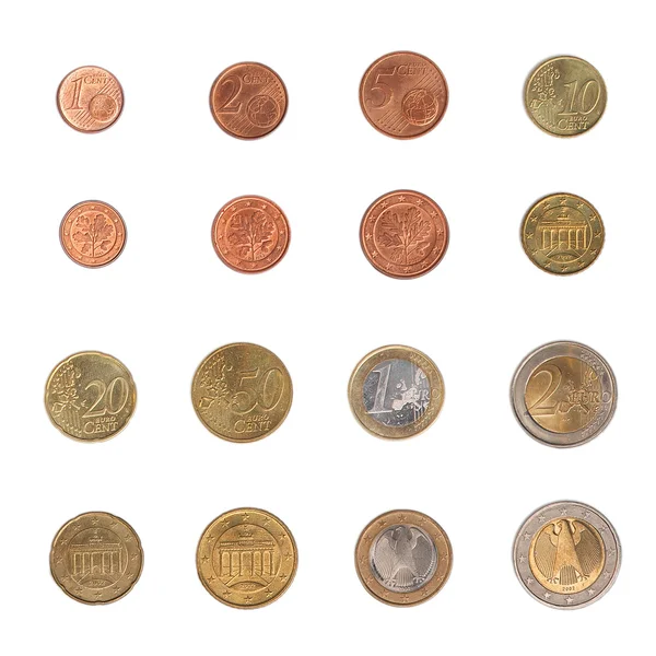 欧元硬币-德国 — 图库照片