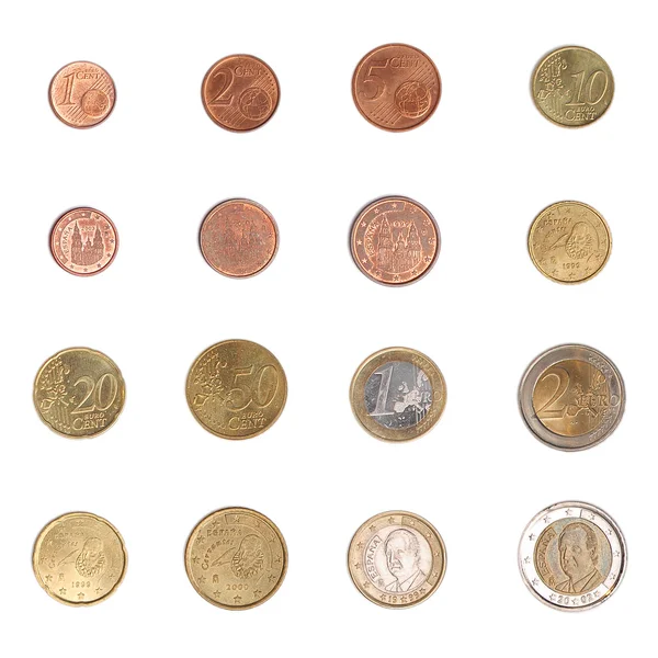 ユーロ硬貨 - スペイン — ストック写真