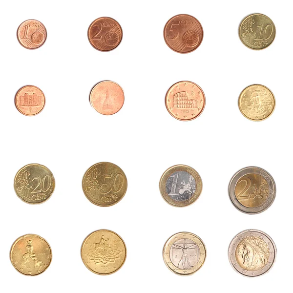 Monety euro - Włochy — Zdjęcie stockowe