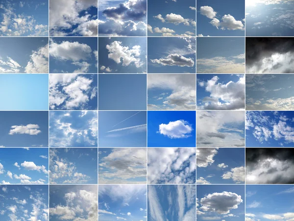 stock image Blue sky collage