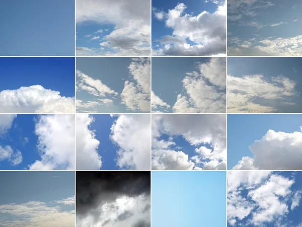 stock image Blue sky collage