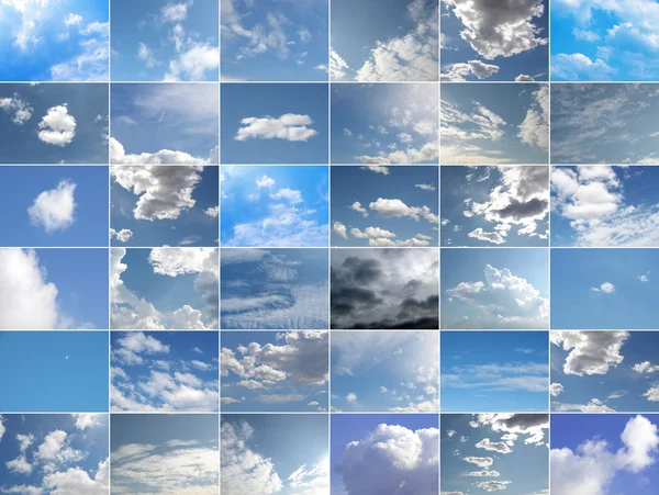 stock image Blue sky collage