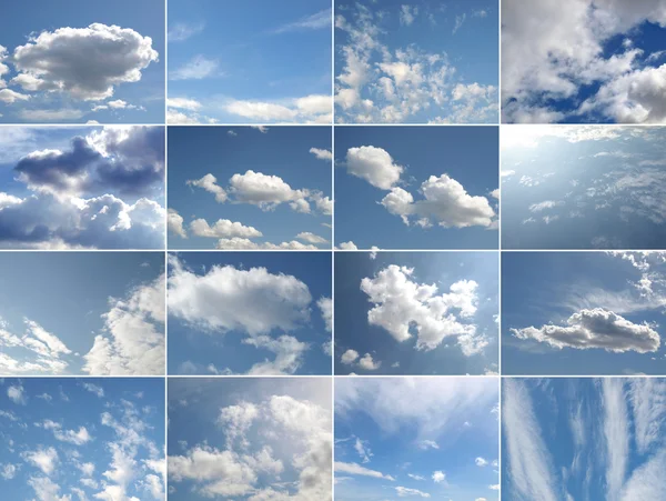 stock image Blue sky collage