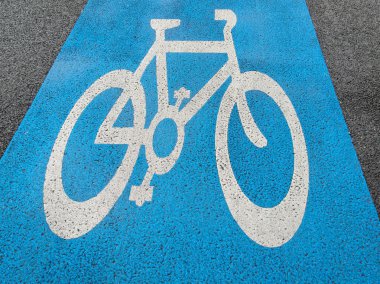 Bike lane sign clipart