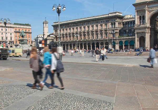 Piazza Duomo, Milão — Fotografia de Stock