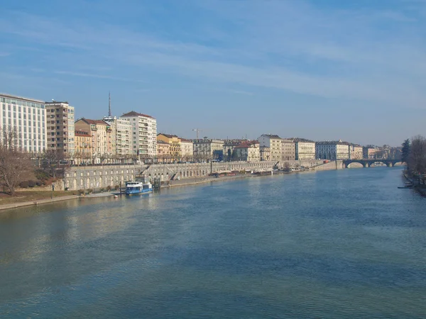 Річка Po, Турин, Італія — стокове фото