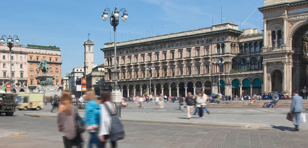 Piazza Duomo, Милан — стоковое фото