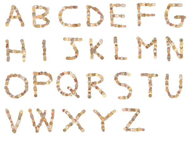 Lettres de l'alphabet britannique — Photo