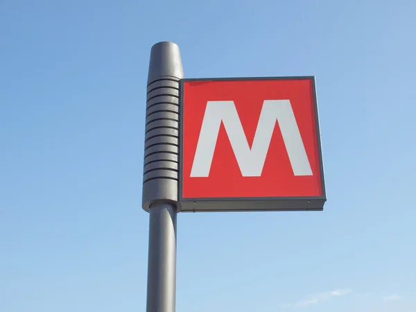 Metro znamení — Stock fotografie
