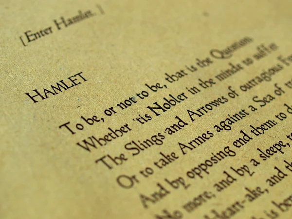 Hamlet van William shakespeare — Stockfoto
