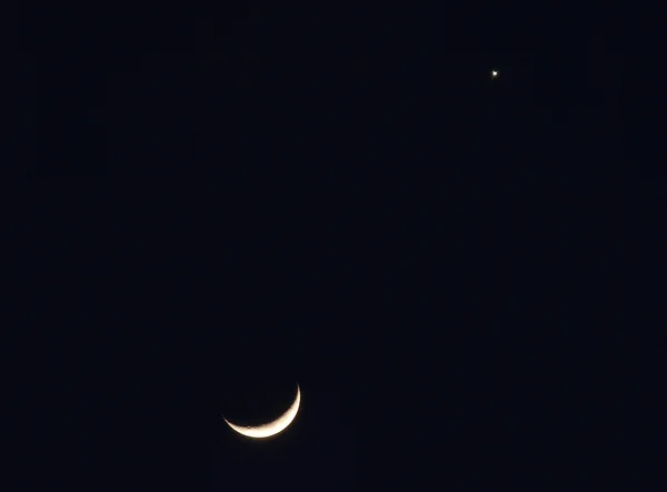 月と金星 — ストック写真
