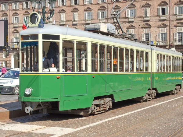 Alte Straßenbahn in Turin — Stockfoto