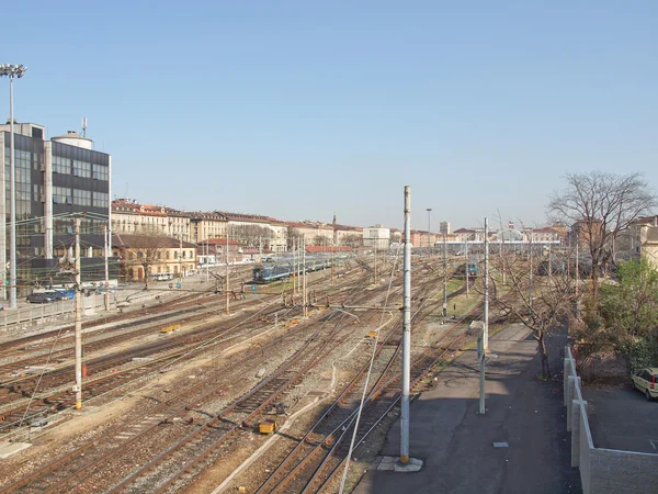 Železniční stanice Porta nuova, Turín — Stock fotografie