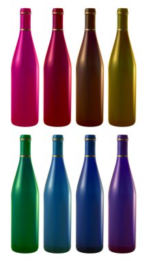 sekiz şarap şişeleri